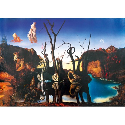 Bluebird-Puzzle - 1000 pièces - Salvador Dalí - Swans Reflecting Elephants, 1937
