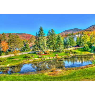 Bluebird-Puzzle - 1000 pieces - Stowe, Vermont, USA