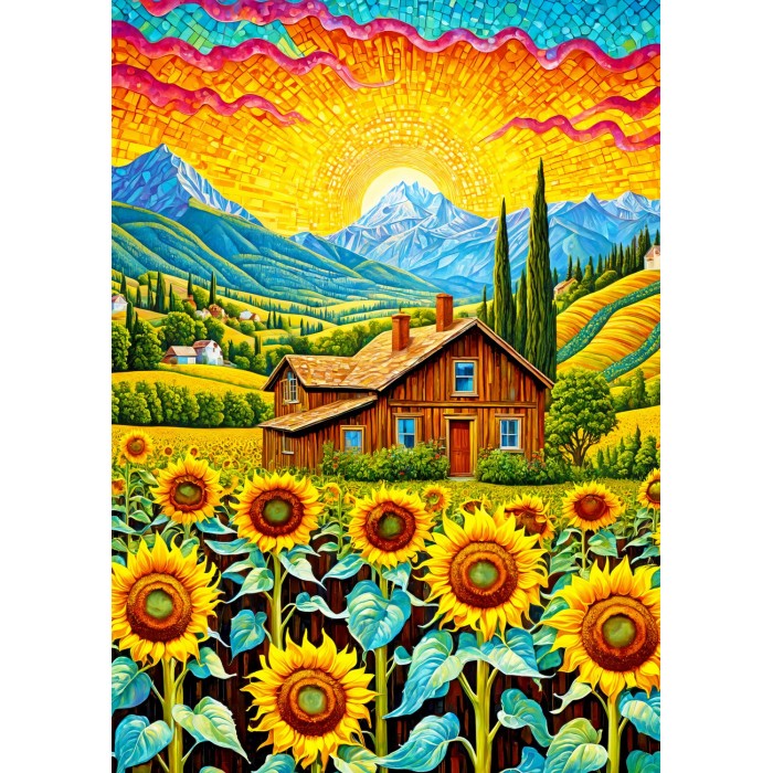 Puzzle Enjoy-Puzzle-2145 Sunflower House