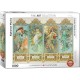 Bluebird-Puzzle - 1000 pieces - Mucha Alfons: Four Seasons