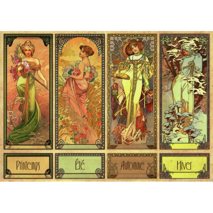 Puzzle Roovi-75901 Mucha Alfons - Seasons